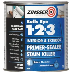 Zinsser Bulls Eye 1-2-3 Primer-Sealer 1Ltr