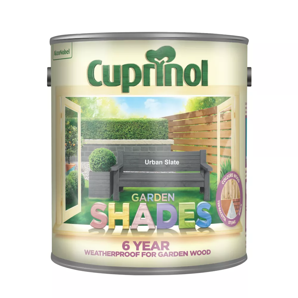 Cuprinol Garden Shades Woodstain Matt Urban Slate 2.5Ltr 1 Cuprinol Garden Shades Woodstain Matt Urban Slate 2.5Ltr