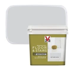 Alternative view of V33 Satin Soft Grey Acrylic Floor & Stair Paint 750ml