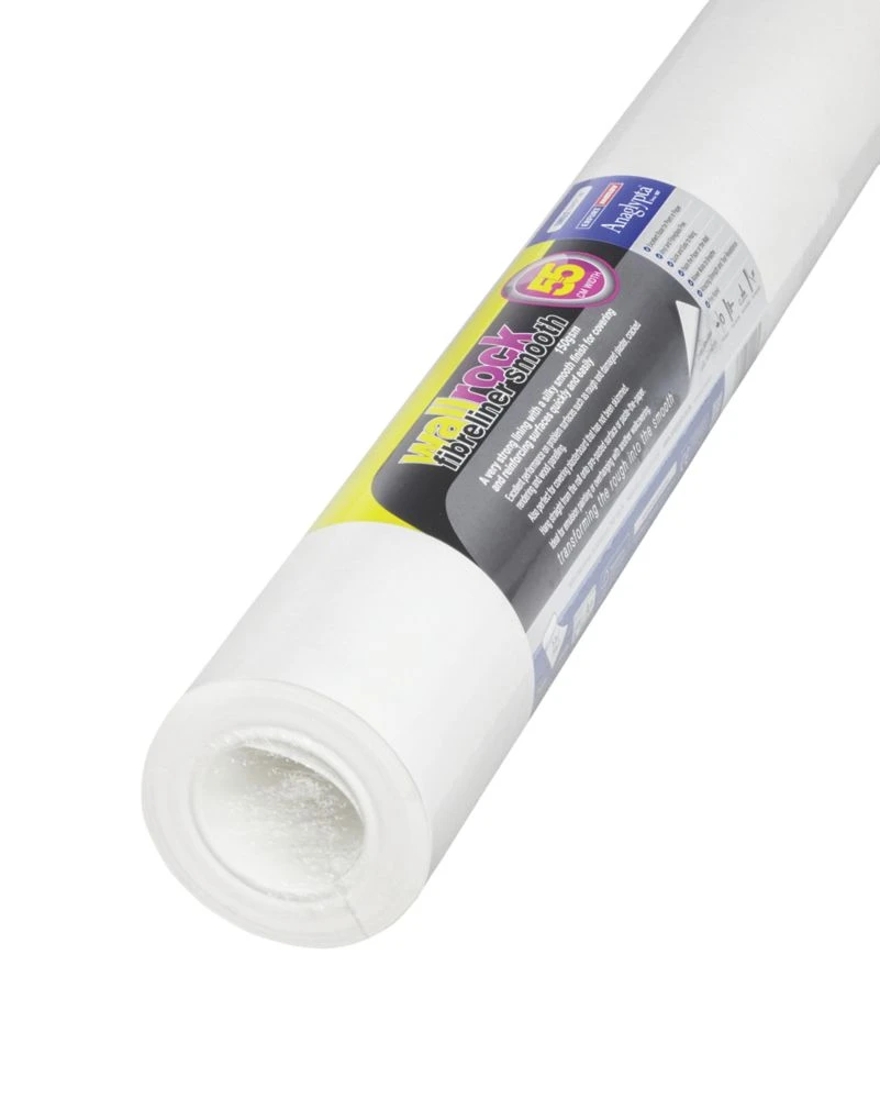 Wallrock White Fibreliner Wallpaper 545mm X 10m 1 Wallrock White Fibreliner Wallpaper 545mm X 10m