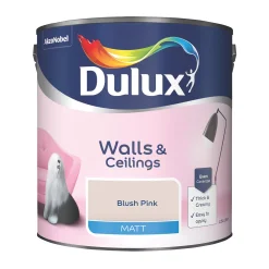 Dulux Matt Blush Pink Emulsion Paint 2.5Ltr