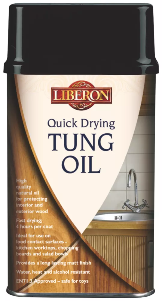 Liberon Quick Drying Tung Oil Clear 500ml 1 Liberon Quick Drying Tung Oil Clear 500ml