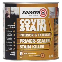 Zinsser Cover Stain Primer White 2.5Ltr