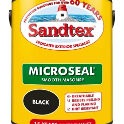 Sandtex Ultra Smooth Masonry Paint Black 5Ltr