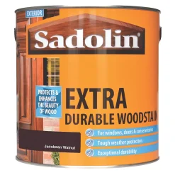 Sadolin Extra Durable Woodstain Semi Gloss Jacobean Walnut 2.5Ltr