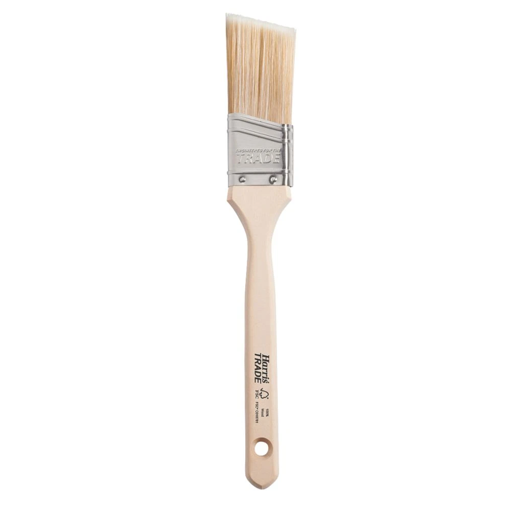 Harris Trade Angled Sash Cutting-In Paintbrush 1 1/2" 1 Harris Trade Angled Sash Cutting-In Paintbrush 1 1/2"
