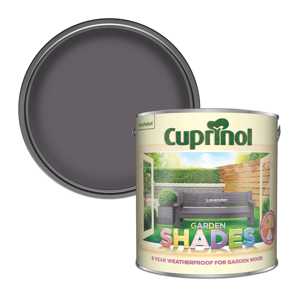 Cuprinol Garden Shades Wood Paint Matt Lavender 2.5Ltr 2 Cuprinol Garden Shades Wood Paint Matt Lavender 2.5Ltr - Image 2