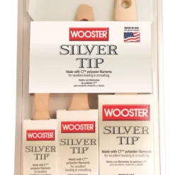 Wooster Silver Tip Paintbrushes 3 Piece Set 7 Wooster Silver Tip Paintbrushes 3 Piece Set -Leyland Shop 2915G A3