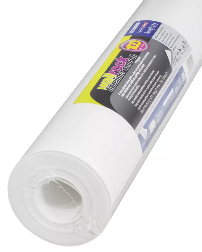 Wallrock White Fibreliner Wallpaper 1000mm X 20m 1 Wallrock White Fibreliner Wallpaper 1000mm X 20m