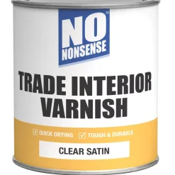 No Nonsense Quick-Dry Varnish Satin Clear 750ml