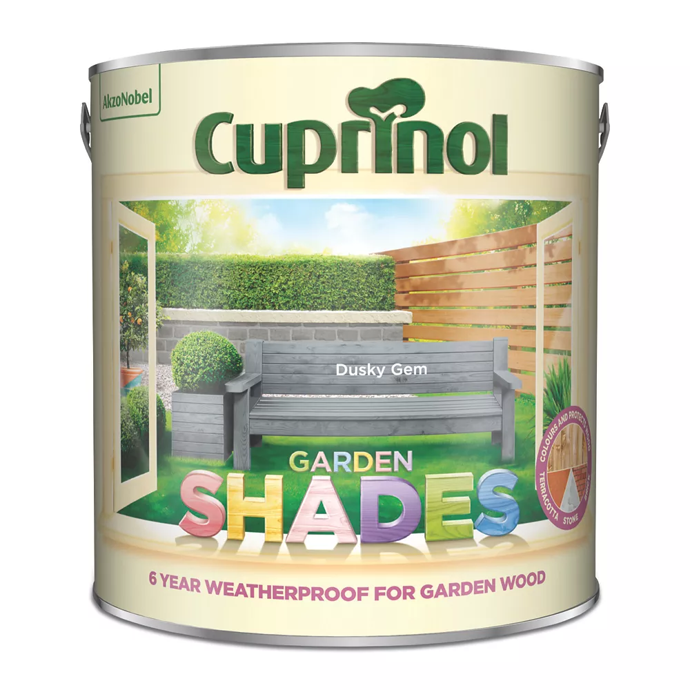 Cuprinol Garden Shades Wood Paint Matt Dusky Gem 2.5Ltr 1 Cuprinol Garden Shades Wood Paint Matt Dusky Gem 2.5Ltr