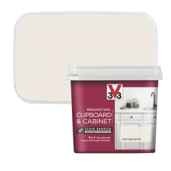 Alternative view of V33 Satin Cotton Off-White Trim Cabinet Paint 750ml