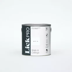 LickPro Eggshell White 10 Emulsion Paint 2.5Ltr