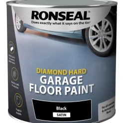 Ronseal Diamond Hard Garage Floor Paint Black 2.5Ltr