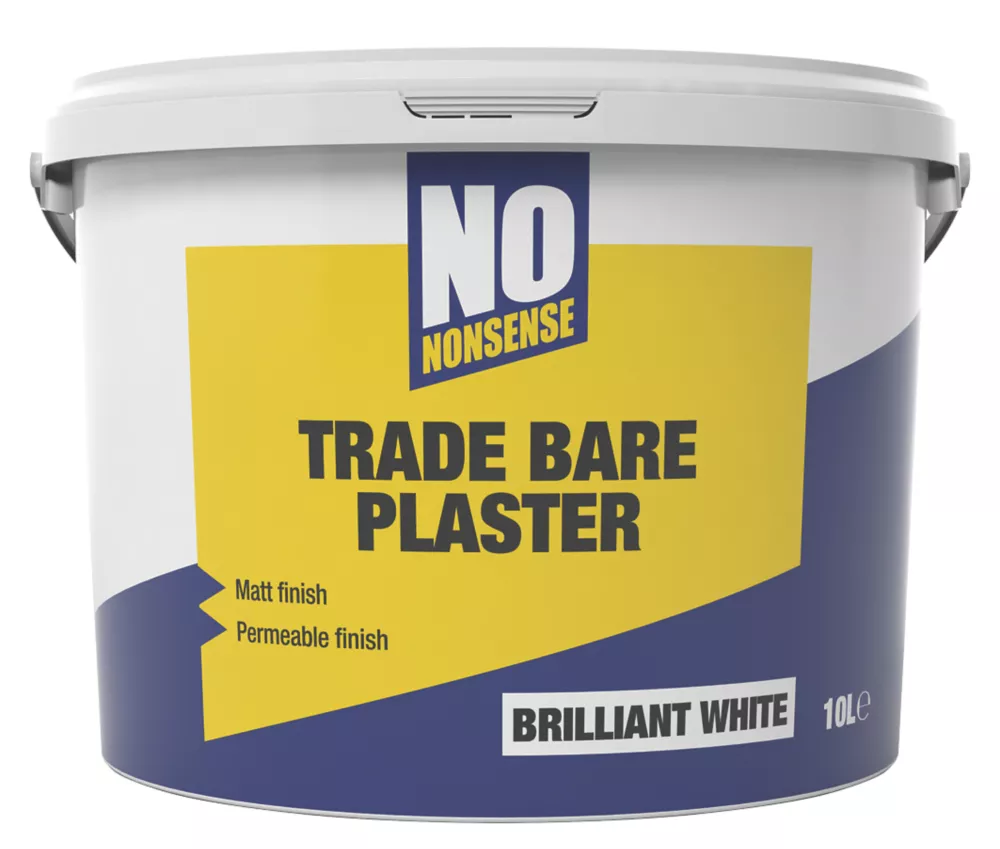 No Nonsense Bare Plaster Paint White 10Ltr Quality And Evaluation Are