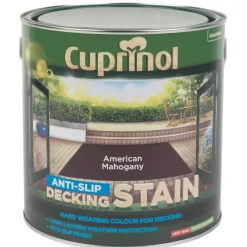 Cuprinol Anti-Slip Decking Stain American Mahogany 2.5Ltr