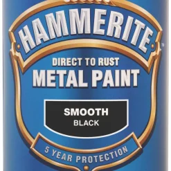 Alternative view of Hammerite Smooth Smooth Metal Paint Black 750ml