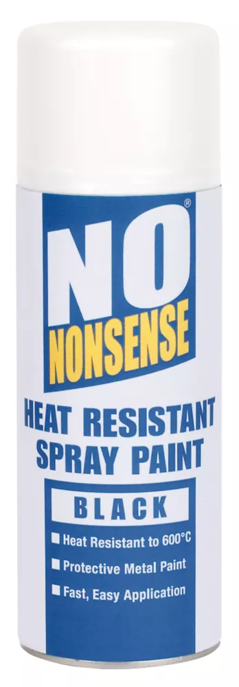 No Nonsense Heat-Resistant Spray Paint Black 400ml 1 No Nonsense Heat-Resistant Spray Paint Black 400ml