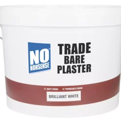 No Nonsense Trade Bare Plaster Paint Brilliant White 10Ltr