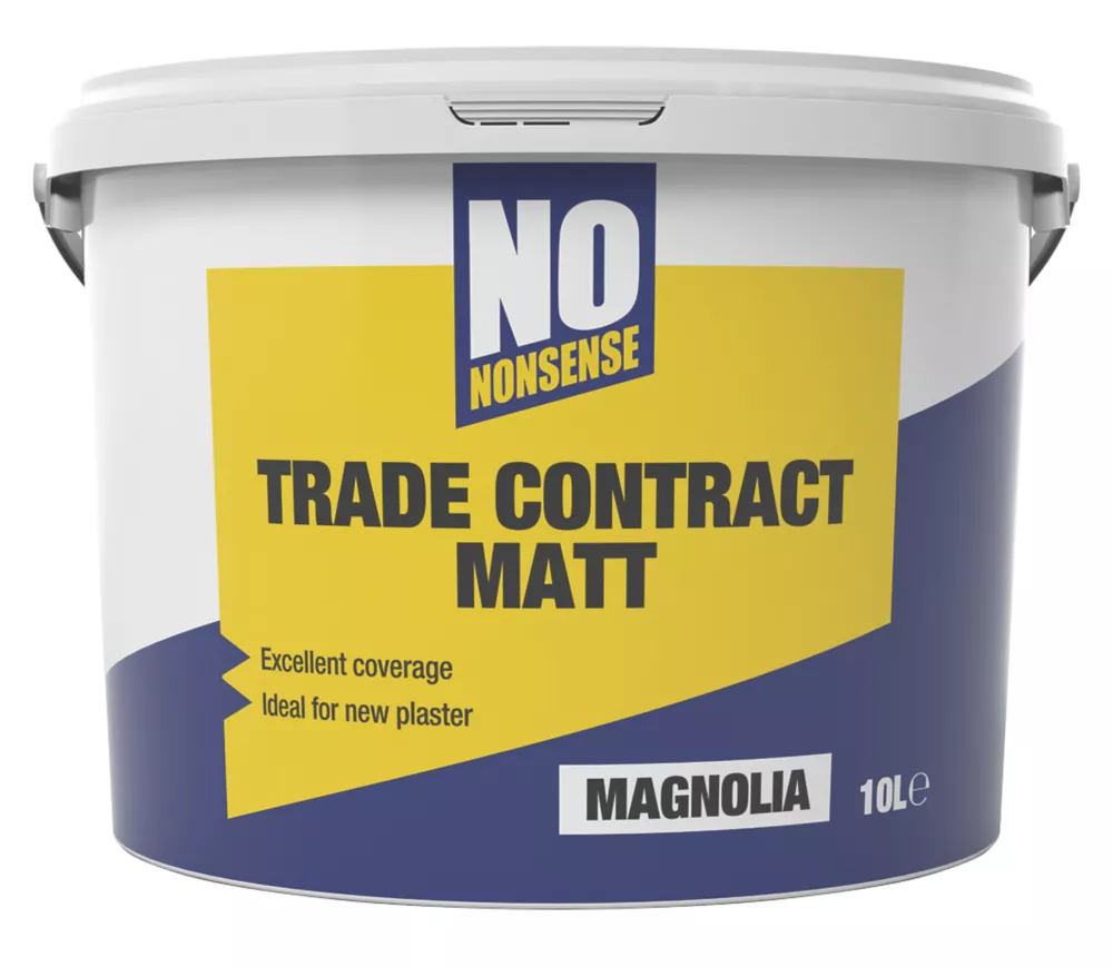 No Nonsense Matt Magnolia Emulsion Paint 10Ltr 1 No Nonsense Matt Magnolia Emulsion Paint 10Ltr