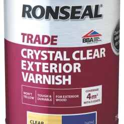 Ronseal Trade Exterior Varnish Satin Clear 750ml