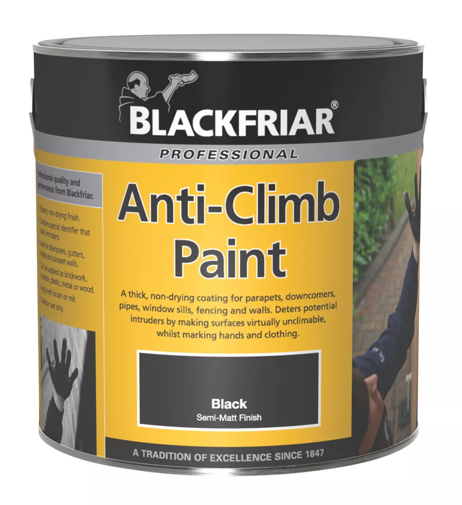 Blackfriar Anti-Climb Paint Black 1Ltr 1 Blackfriar Anti-Climb Paint Black 1Ltr