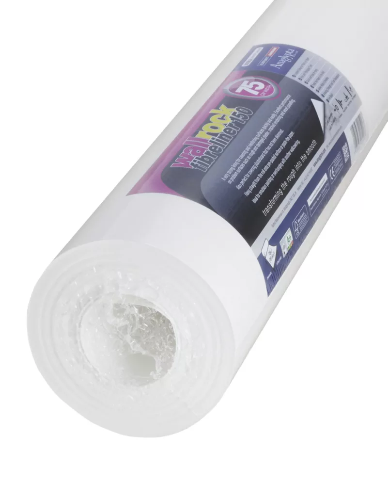 Wallrock White Fibreliner Wallpaper 750mm X 20m 1 Wallrock White Fibreliner Wallpaper 750mm X 20m