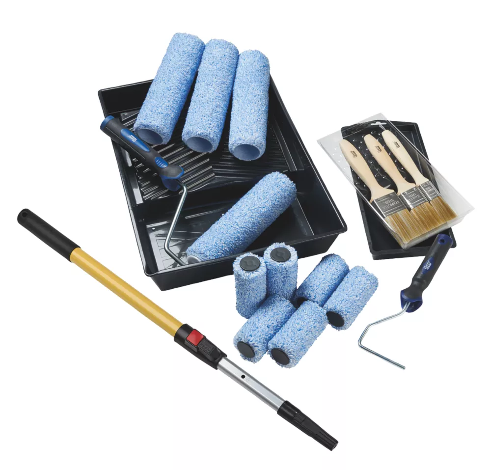Harris Trade 9" Big Box Roller & Brush Set 19 Pieces 1 Harris Trade 9" Big Box Roller & Brush Set 19 Pieces