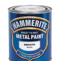 Hammerite Smooth Smooth Metal Paint White 750ml