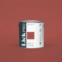 LickPro Matt Red 02 Emulsion Paint 2.5Ltr