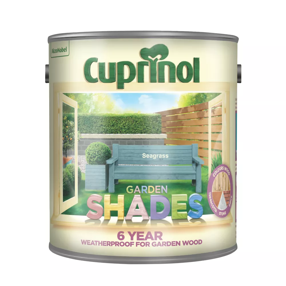 Cuprinol Garden Shades Woodstain Matt Seagrass 2.5Ltr 1 Cuprinol Garden Shades Woodstain Matt Seagrass 2.5Ltr