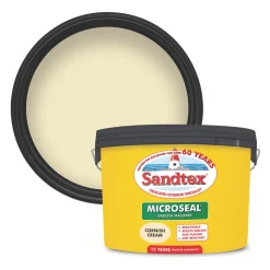 Sandtex Ultra Smooth Masonry Paint Cornish Cream 10Ltr -Leyland Shop 76225 A2