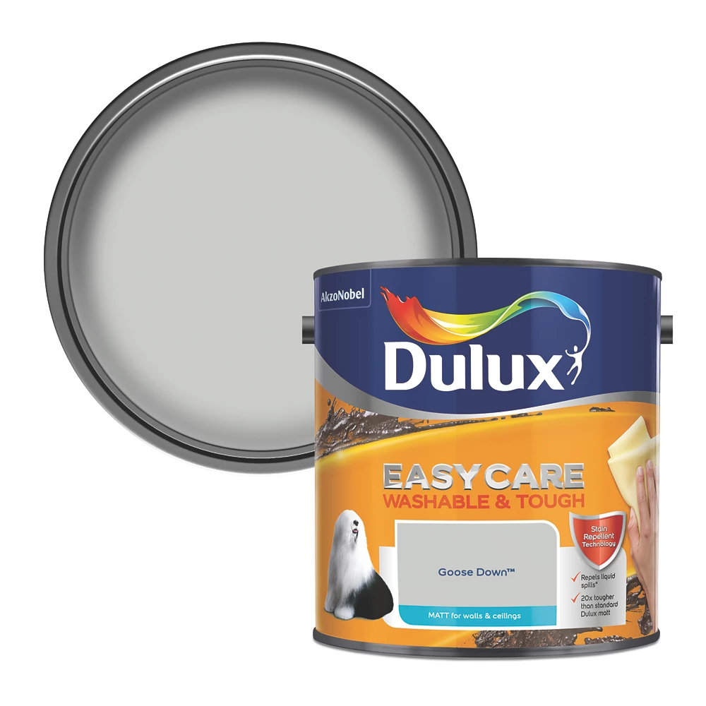 Dulux EasyCare Matt Goose Down Emulsion Paint 2.5Ltr 2 Dulux EasyCare Matt Goose Down Emulsion Paint 2.5Ltr - Image 2