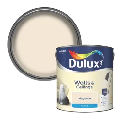 Alternative view of Dulux Matt Magnolia Emulsion Paint 2.5Ltr