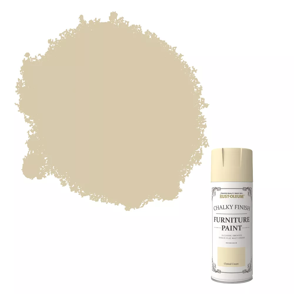Rust-oleum Universal Furniture Spray Paint Chalky Clotted Cream 400ml 2 Rust-oleum Universal Furniture Spray Paint Chalky Clotted Cream 400ml - Image 2