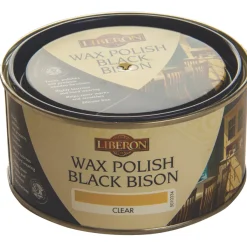 Liberon Black Bison Paste Wax Satin To Gloss Clear 500ml