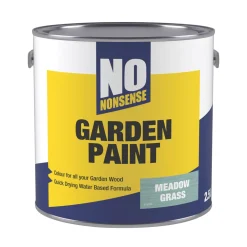 No Nonsense Garden Colour Wood Paint Semi-Matt Meadow Grass 2.5Ltr