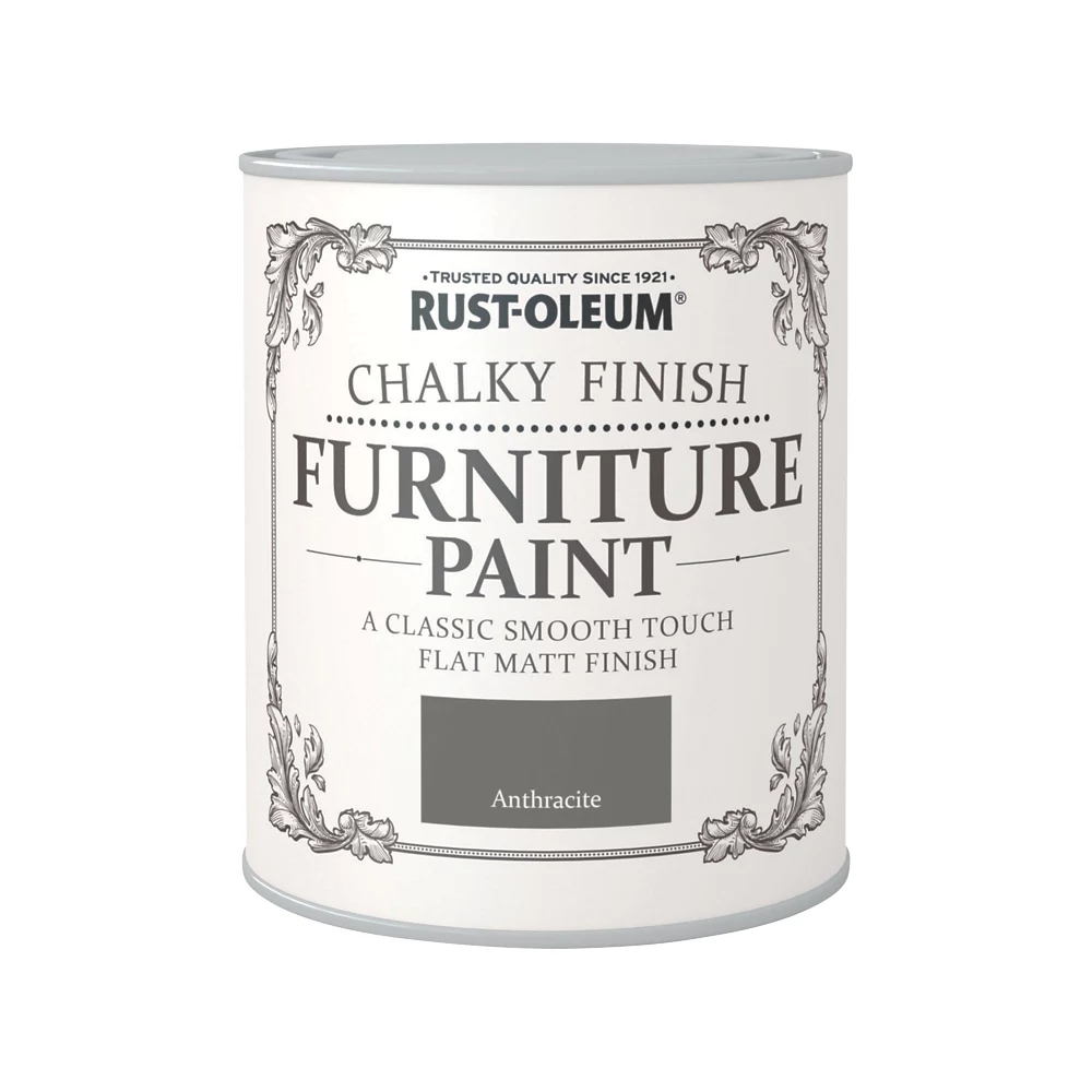 Rust-oleum Universal Furniture Paint Chalky Anthracite Grey 750ml 1 Rust-oleum Universal Furniture Paint Chalky Anthracite Grey 750ml