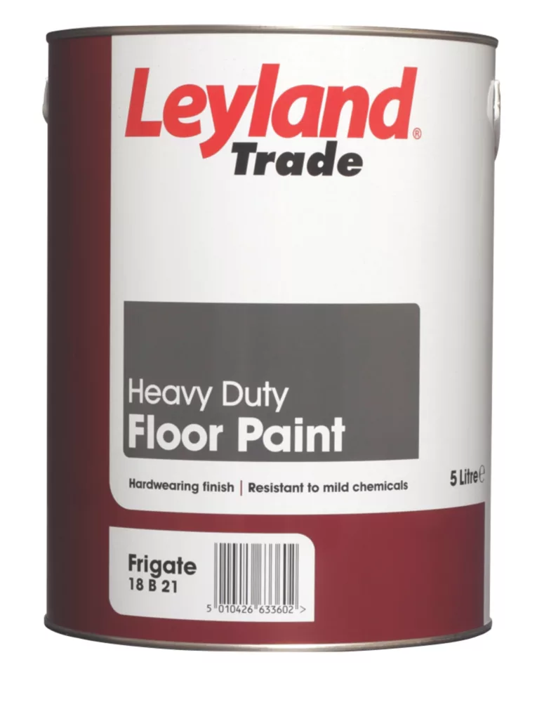 Leyland Trade Heavy Duty Floor Paint Frigate Grey 5Ltr 1 Leyland Trade Heavy Duty Floor Paint Frigate Grey 5Ltr