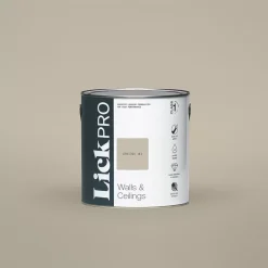 LickPro Matt Greige 01 Emulsion Paint 2.5Ltr