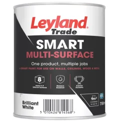 Leyland Trade Smart Eggshell Brilliant White Emulsion Smart Multi-Surface Paint 750ml