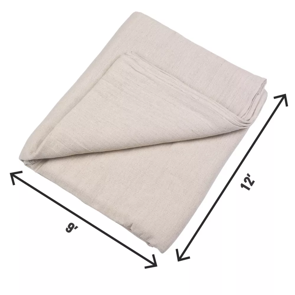 No Nonsense Cotton Twill Dust Sheet 12' X 9' 2 No Nonsense Cotton Twill Dust Sheet 12' X 9' - Image 2