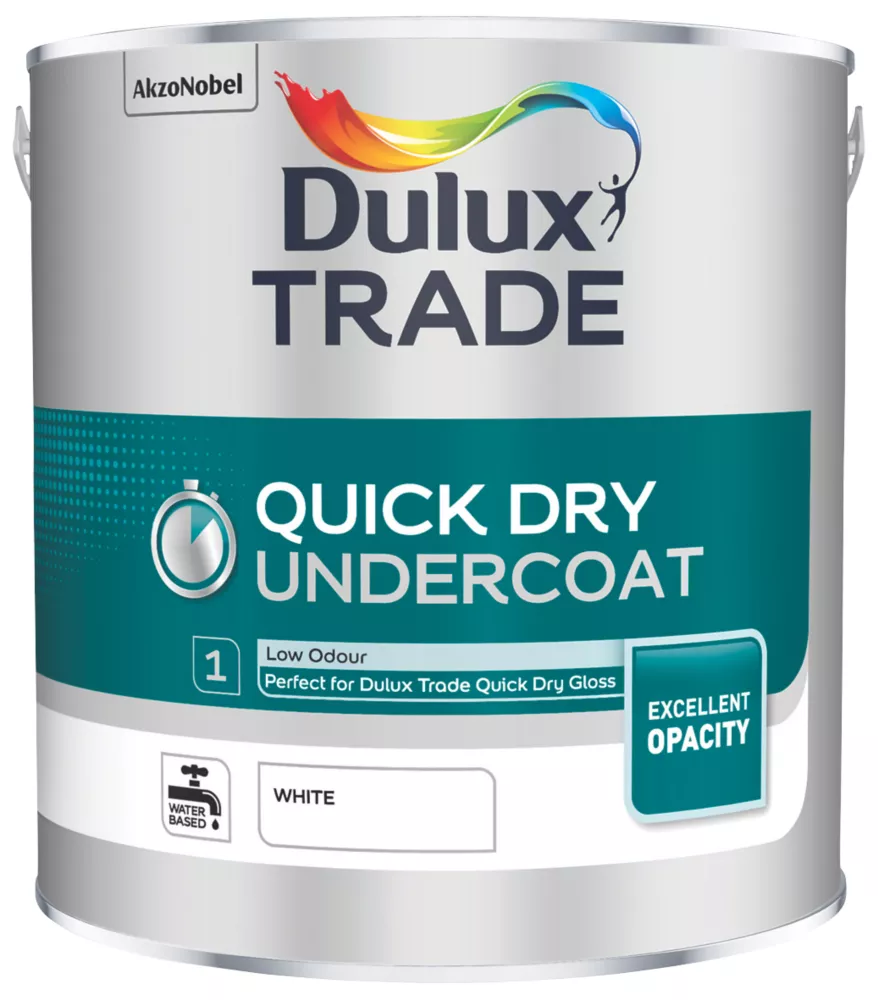Dulux Trade Quick-Dry Undercoat 2.5Ltr 1 Dulux Trade Quick-Dry Undercoat 2.5Ltr