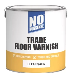 No Nonsense Quick-Dry Floor Varnish Satin 2.5Ltr