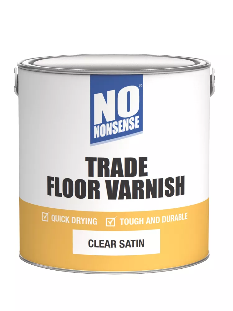 No Nonsense Quick-Dry Floor Varnish Satin 2.5Ltr 1 No Nonsense Quick-Dry Floor Varnish Satin 2.5Ltr